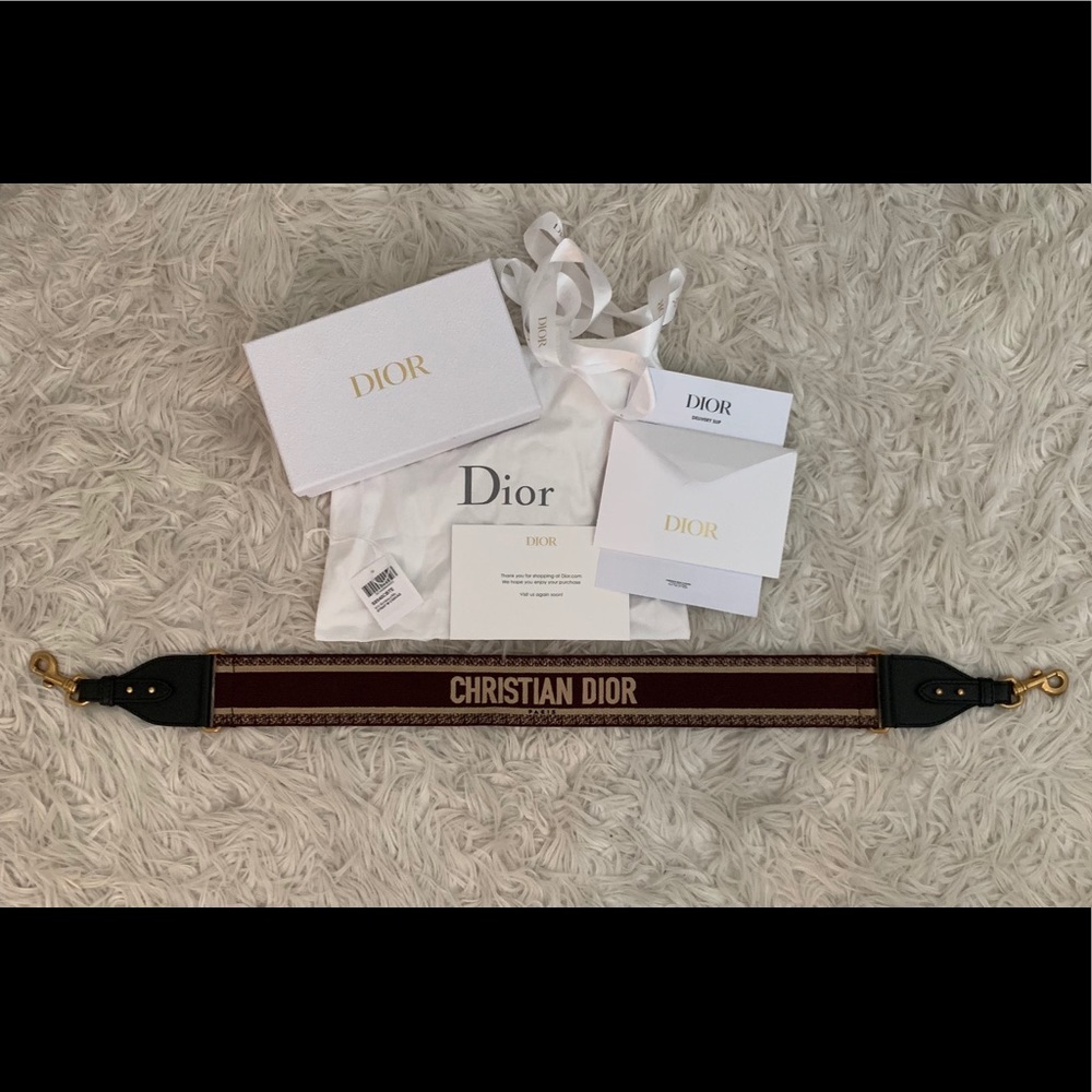 ❤️ CHRISTIAN DIOR CANVAS SHOULDER STRAP RED ❤️